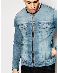 blaue Jeansjacke von Asos