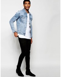 blaue Jeansjacke von Asos