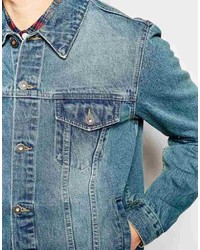 blaue Jeansjacke von Asos