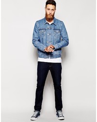 blaue Jeansjacke von Asos