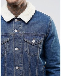 blaue Jeansjacke von Asos