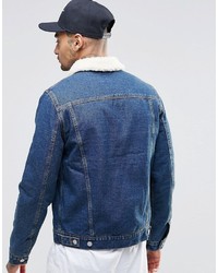 blaue Jeansjacke von Asos