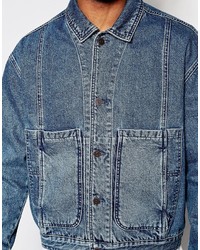 blaue Jeansjacke von Asos