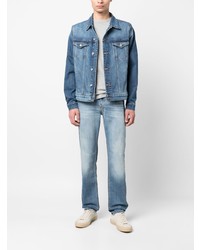 blaue Jeansjacke von 7 For All Mankind