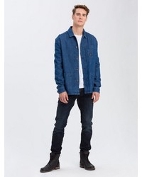 blaue Jeansjacke von Cross Jeans