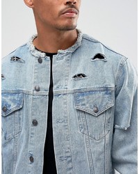 blaue Jeansjacke von Siksilk