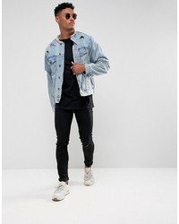 blaue Jeansjacke von Siksilk