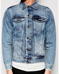 blaue Jeansjacke von Pull&Bear