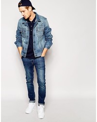 blaue Jeansjacke von True Religion