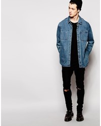 blaue Jeansjacke von Cheap Monday