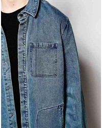 blaue Jeansjacke von Cheap Monday