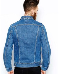 blaue Jeansjacke von Lee