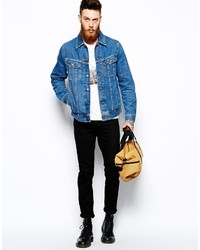 blaue Jeansjacke von Lee