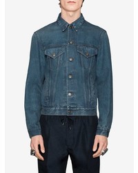 blaue Jeansjacke von Gucci