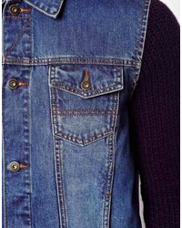 blaue Jeansjacke von Asos