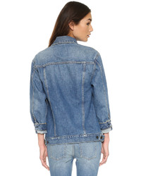 blaue Jeansjacke