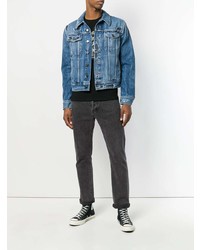 blaue Jeansjacke von Saint Laurent