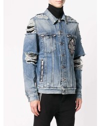 blaue Jeansjacke von Balmain