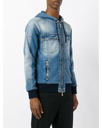 blaue Jeansjacke von Balmain