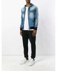 blaue Jeansjacke von Balmain