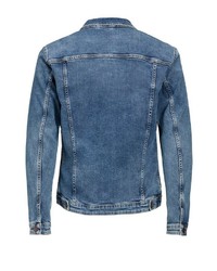 blaue Jeansjacke von Jack & Jones