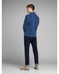 blaue Jeansjacke von Jack & Jones
