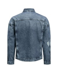 blaue Jeansjacke von Jack & Jones