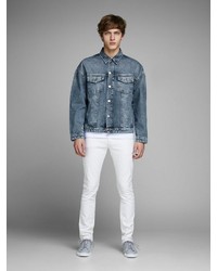 blaue Jeansjacke von Jack & Jones