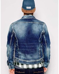 blaue Jeansjacke von Jack and Jones