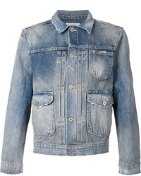 blaue Jeansjacke