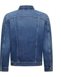 blaue Jeansjacke von Mustang