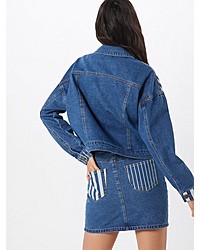 blaue Jeansjacke von Noisy May