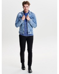 blaue Jeansjacke von ONLY & SONS