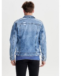 blaue Jeansjacke von ONLY & SONS