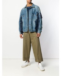 blaue Jeansjacke von Sacai