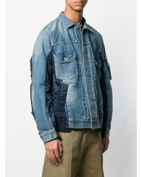 blaue Jeansjacke von Sacai