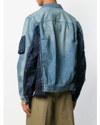 blaue Jeansjacke von Sacai