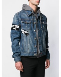 blaue Jeansjacke von Philipp Plein