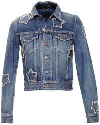 blaue Jeansjacke von Saint Laurent