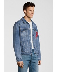 blaue Jeansjacke von Scotch & Soda