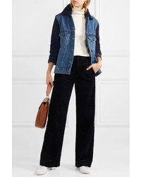 blaue Jeansjacke von Victoria Victoria Beckham