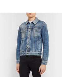 blaue Jeansjacke von Saint Laurent