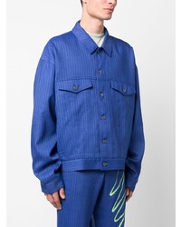 blaue Jeansjacke von Moschino