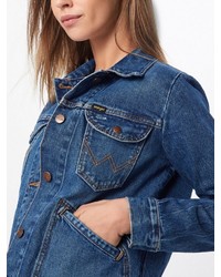 blaue Jeansjacke von Wrangler