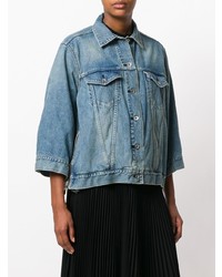 blaue Jeansjacke von Sacai