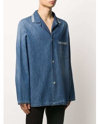 blaue Shirtjacke aus Jeans von Maison Margiela