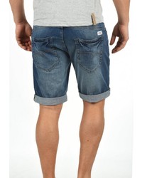 blaue Jeansshorts mit Destroyed-Effekten von INDICODE