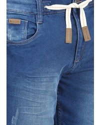blaue Jeansshorts mit Destroyed-Effekten von INDICODE
