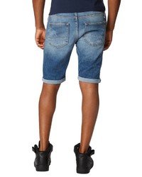 blaue Jeansshorts mit Destroyed-Effekten von LTB