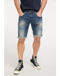 blaue Jeansshorts mit Destroyed-Effekten von Petrol Industries